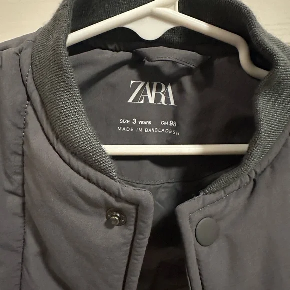 Zara Charcoal Kids Jacket - Picture 3 of 4
